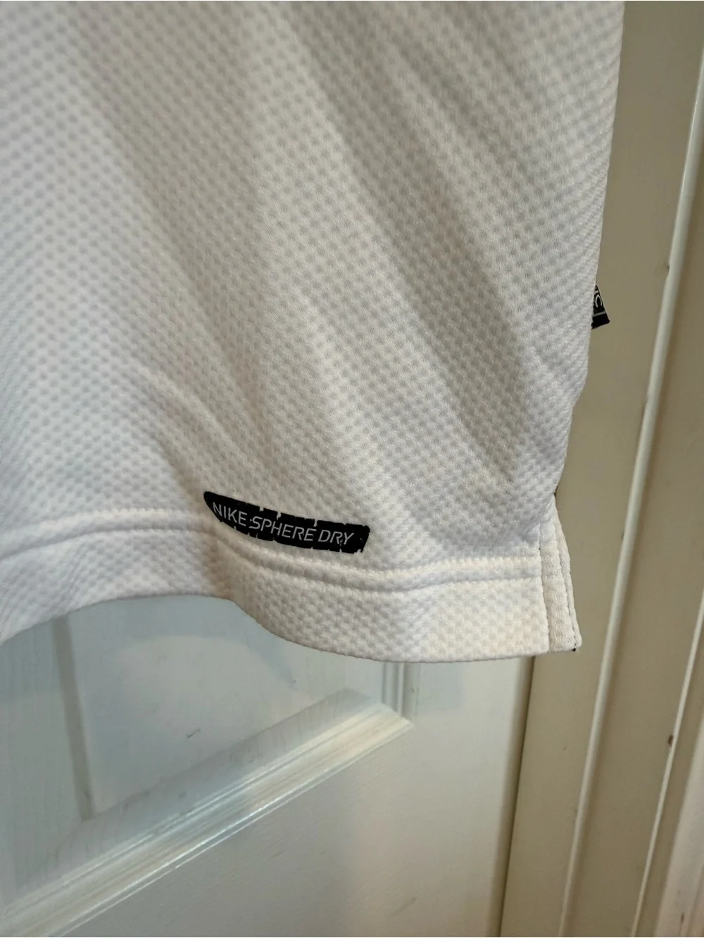 Nike Men’s White Polo Shirt with Black O Logo